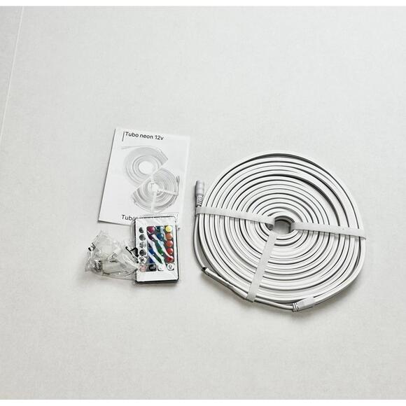 Tubo LED Strip Lights Neon 12vRGB White Silicone Waterproof 16 Colors Remote - Picture 2 of 8